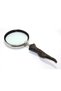 3 Pieces Magnifying Glass – Brass Body, Horn Handle Handheld Magnifier 100 cm Length, Reading Magnifier - 2