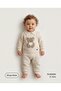 100% Knitwear Baby Boy Bear Jumpsuit - 2