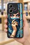 Realme C61 Compatible Veiled Patterned Camera Protected Shockproof Case - 6