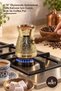 5-piece brass coffee pot set – 4.75'' traditional turkish coffee pot, iblek, and coffee maker