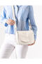 Genuine Leather Women's Oval Cross Shoulder Bag