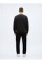 Regular Fit Belted Black Tracksuit - 3