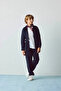 Lace-Up Regular Fit Navy Blue Boys' Trousers G5009A8/Nv175 - 2