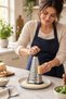 Conical Grater Medium 22.5 cm Metal Body with Knob Handle Cheese Vegetable Grater - 2