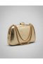 032 320 gold crinkled metallic evening bag - women's evening clutch, elegant wedding, graduation, and invitation bag - 2