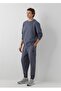 Normal Bel Jeans, Regular Straight Elasticated Leg Men's Anthracite Sweatpants