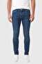 Men's Slim Fit 98% Cotton Lycra Stonewashed Navy Blue Jean – Flexible Skinny Leg Jeans 2608303