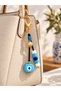 Handmade Bag Ornament - Dana Eye Evil Eye Beaded Bodrum Beaded Keychain - 3