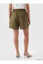 Lcw Everyday Women's Linen Blend Shorts with Elastic Waist - 4