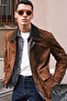 Ranger Men's Brown Oversize Suede Leather Jacket 26Wgd661710 - 2