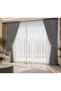 Dnr24 Striped Premium Tulle Curtain 1/3 Dense Pleats, Firm and Flowing, No Ironing Required - 3