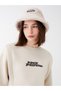 Two Mt Shop Quality No Fear Beige Plush Plain Women's Bucket Hat - 3