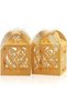 50 Pcs Thank You Gift Boxes with and Labels,Hollow Heart Design Candy Boxes for Weddings,Birthdays and Baby Showers,5x5x7.5 cm