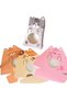Cat Themed Mini Kraft Paper Gift Boxes,4 Pcs,Small Party Favor Boxes for Cookies and Treats