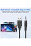 مكبر صوت صغير للكمبيوتر المكتبي بمدخل 3.5 ملم TRS مع تحكم في مستوى الصوت، يعمل بالطاقة عبر USB، ستيريو مخفي - 7