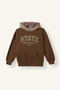 Overshirt Fit Hooded Soft Fleece Thick Sweatshirt for Boys I3178A826Wn
