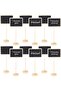 Mini Chalkboard Signs with Easel Stands,12 Pieces,Small Wooden Blackboards for Weddings and Parties