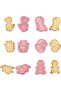 6-Piece Dinosaur Cookie Cutters with Plunger Stampers,3D Embossing Molds for Biscuits,Fondant,and Cheese