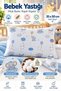 Baby Pillow 35X50 cm 100% Cotton Inner Filling and Fabric with Zippered Cover Elephant Rabbit Pattern