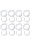 8 Pcs Adjustable S-Shaped Clip Hooks,White Multi-Purpose Windproof Plastic Hanger Hooks for Home and Office
