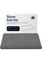 Non-Slip Diatomaceous Earth Bath Mat,Super Absorbent Quick Drying Diatomite Shower Mat,23.6x15.4 Inch