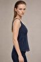 Strappy Peplum Cut Women's Bluz - 2