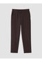 Peak New Season Brown Women's Trousers with Elastic Waist - 5