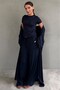 Navy Blue 3-Piece Combed Cotton Casual Women's Set Mg2906 - 5