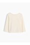 Baby Girl Cream Graphic Printed T-Shirt - 3