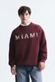 Miami Printed Crew Neck Sweatshirt