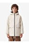Long Sleeve Hooded Pocketed Zippered Plush Lined Long Raincoat - 2