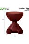 Small End Table, Movable Sofa Table Nightstand, Modern Corner Tea Table, Circle Coffee Table, - 2