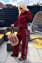 Unisex Women's Men's Bias Weeckers Printed Oversize 3 Thread Hooded Sweatshirt and Baggy Sweatpants - 3