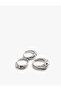 Textured 3-Piece Ring Set - 3