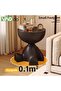 Small End Table, Movable Sofa Table Nightstand, Modern Corner Tea Table, Circle Coffee Table, - 5