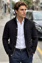 Men's Zippered and Buttoned Cardigan Thick Knit Knitwear Classic Pattern - 5405m - 5