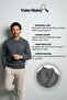Men's Polo Collar Mink Sweater Rice Patterned Cotton Knitwear Steel Knit Classic Pattern - 5410F - 7