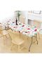 Waterproof Elastic Fitted Tablecloth, Floral Pattern,Waterproof Elastic Fitted Table Covers for 6 Fo - 2