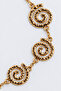 2-Pack Snail Motif Metal Belt Lku0004 Silver Gold - 2