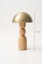 Woody Wooden Body Touch Table Lamp Cream - 27 cm - 4