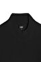 Men's Half Fisherman Black Sweater Slim Ribbed Patterned Classic Fit - 5411B - 4
