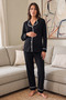 Elisa Soft Elegance Soft Buttoned Adjustable Waist Maternity Pajama Set - 3
