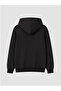 Black Hooded Boy's Zippered Sweatshirt - 7