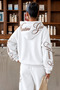 Unisex Women's Men's Martini Girl Printed Oversize 3 Thread Hooded Sweatshirt and Jogger Sweatpants - 3