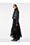 Asymmetrical Ruched Maxi Flared Skirt - 4