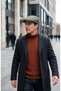 Men's London Cap with Quilted Detail, Standard Size, Elastic Inner Lining, Seasonal Hat - 4