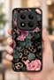 حافظة مقاومة للصدمات متوافقة مع هاتف Redmi Note 15 Pro Plus 5G بنمط جلد الفهد الوردي مع حماية للكاميرا - 5