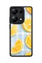 Redmi Note 13 Pro 4g Compatible Citrus Patterned Shockproof Case with Camera Protection