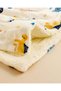 Baby Blue Dinosaur Print Blanket, Pillow And Rattle Toy Set - 3 Piece - 3