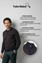 Men's Polo Collar Knitwear Cotton Mink Sweater Bird Eye Patterned Steel Knit Classic Fit - 5404F - 7